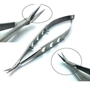 A2Z SCILAB Vannas Micro Small Blade Stitch Scissors Angled Forward, 4'' A2Z-ZR661